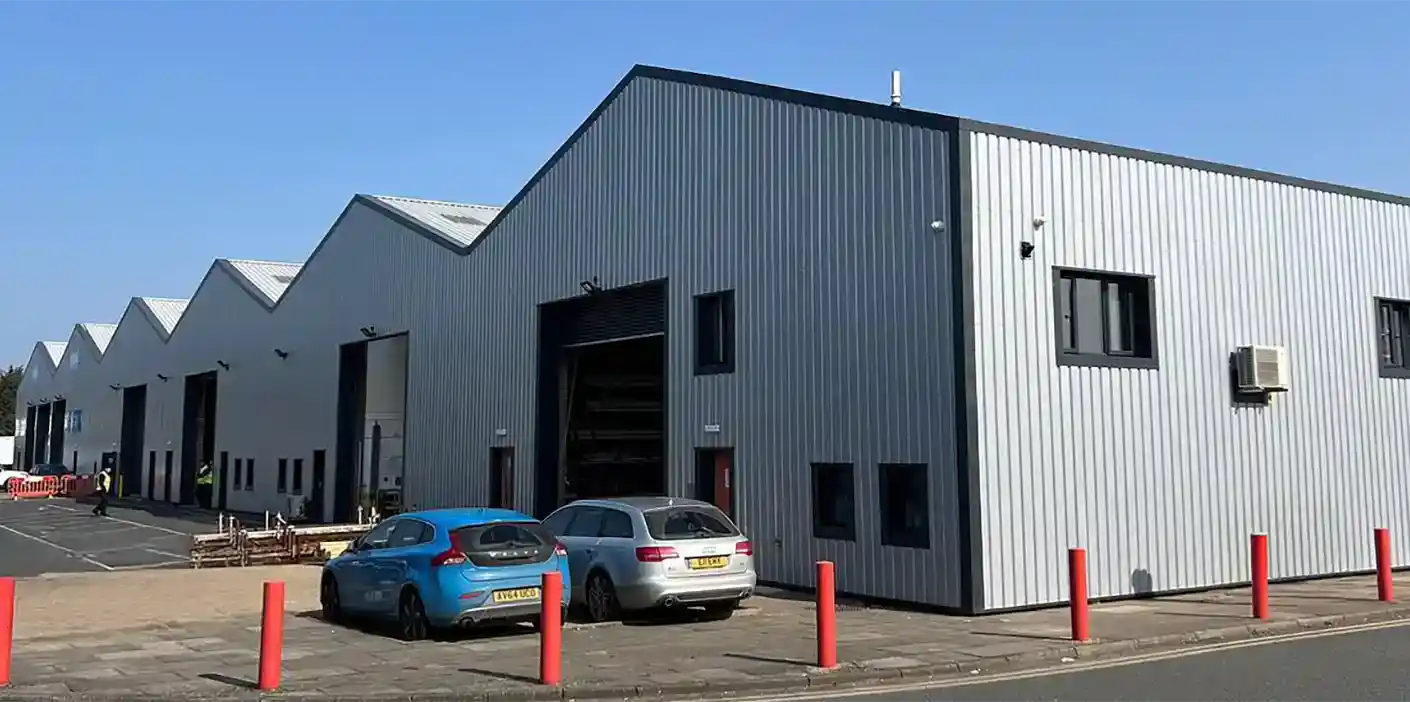 industrial building after